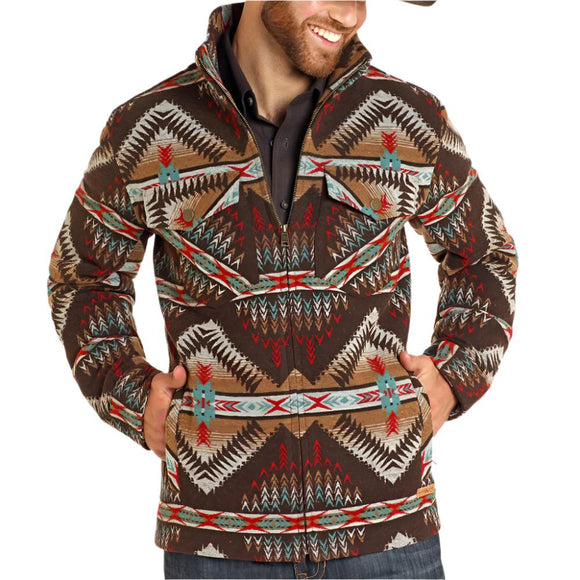 POWDER RIVER MEN'S AZTEC JACQUARD JACKET