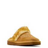 Ariat Women's Jackie Square Toe Exotic Slipper - Chestnut Embroidery (AR2830-228)
