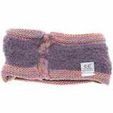 Four Tone Ribbed Knit Women's Fashion Ponytail Headband