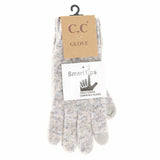 Soft Ribbed Knit Glove G2074P: Aqua Multi