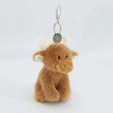 Brown Highland Cow Plush Keyring/Bag Charm