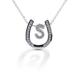 Kelly Herd Personalised Initial Horseshoe Necklace