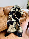 Andean Alpaca Wool Blanket - Moca