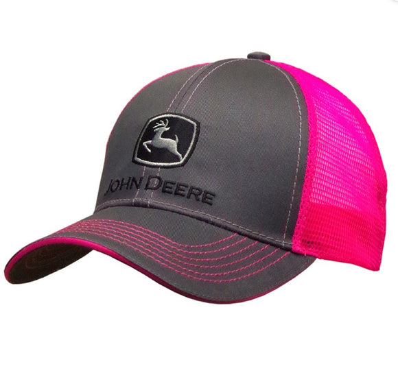JD NEON CAP-CHARCOAL/PINK