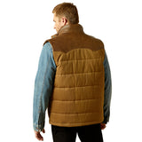 Ariat Men's Western Quilted Vest - CUB KHAKI/BROWN 10062439