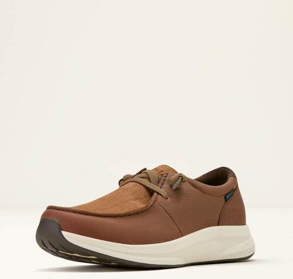 Buckeye Waterproof Shoe - RELIABLE BROWN|TAN WOVEN EMBOSS