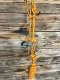 Beaded Rope Halter - Orange BRHO