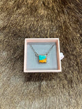 Vaquera Square Necklace Spiny Oyster - MBR9