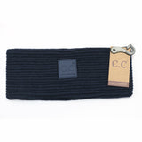Solid Ribbed CC Head Wrap with Rubber Patch HW7007