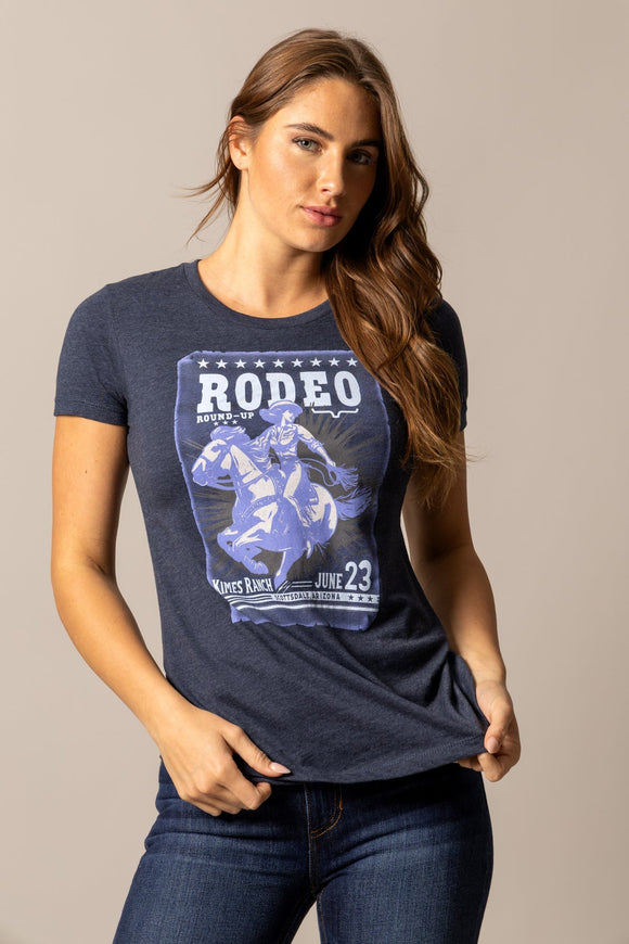 Kimes Ranch Round Up Tee - Midnight Navy