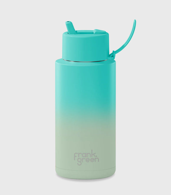 Gradient Ceramic Reusable Bottle - Bondi Bliss 34oz