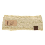 Solid Cable Knit CC Women's Fashion Headband