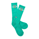 Lucky Chuck -  LOGO TEAL PERFORMANCE SOCKS