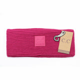Solid Ribbed CC Head Wrap with Rubber Patch HW7007