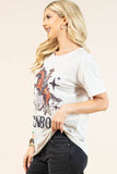 AV1205-PAMELA RIDE'EM COWBOY GRAPHIC T-SHIRT
