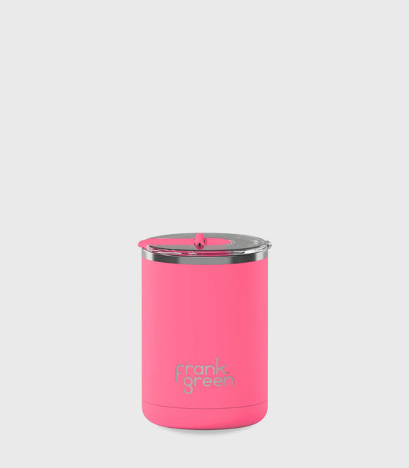 Limited Edition Ceramic Coffee Cup with Hinged Lid - Bubblegum