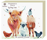 PADDOCK PALS ASSORTED 6PK COASTER
523041