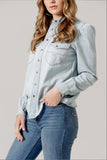 Kimes Ranch Long Sleeved Shirt Jane - Light Blue