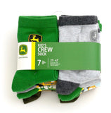 John Deere 7 Pack Crew Socks - Kids