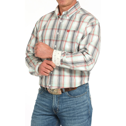 CINCH - MENS MULTI COLOUR PLAID SHIRT