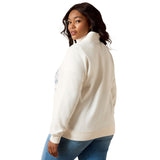 Ariat Women's Traveler 1/2 Zip Sweatshirt - Sea Salt 10071161