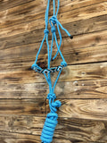 Beaded Rope Halter - Blue BRHB