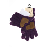 KIDS Solid Cable Knit CC Gloves G20KIDS