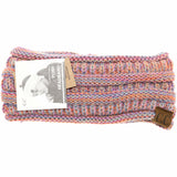 Four Tone Ribbed Knit Women's Fashion Ponytail Headband