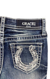 Horse Shoe Modify Girl Boot Cut | GB-51908SL