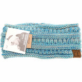 Four Tone Ribbed Knit Women's Fashion Ponytail Headband