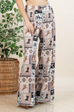 P1261-6274-Nora Western Patch Collage Print Slack Pants