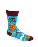 I Love All Kinds of Pussy Men's Novelty Crew Socks