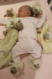 Sheep Soft Plush Baby Slippers House Shoes, 0-6 months