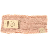 KIDS Solid Cable Knit CC Head Wrap HW20KIDS: Dark Grey