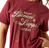 Ariat Women's
Denim & Supply T-Shirt - Cabernet (10062804)