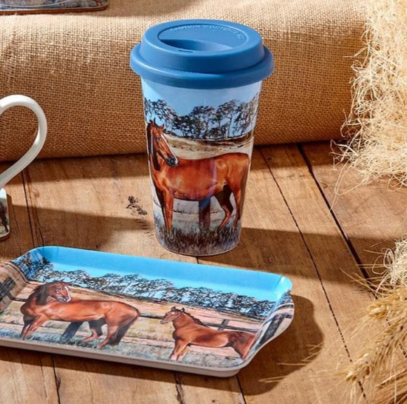 Beauty of Horses Better Together Travel Mug