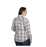 JUST COUNTRY Women's Abbey Full Button Plaid Workshirt