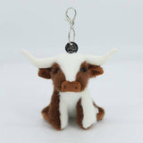 Texas Cow Plush Keyring/Bag Charm