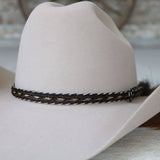 Genuine Horsehair 5 Strand Braided Hat Band with Single Tassel - Espada