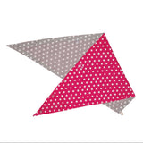 Carlee Double Sided Scarf - SMOKE GREY & WHITE POLKA DOTS/RASPBERRY & WHITE POLKA DOTS SCF2641
