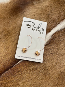 Budz by Kaz - Hoop Earrings Circle Pendant