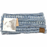Four Tone Ribbed Knit Women's Fashion Ponytail Headband