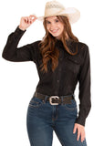 TEK WESTERN BLACK LONG SLEEVE SHIRT