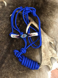 Beaded Rope Halter - Royal Blue