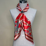 AVS868 VINTAGE WESTERN RODEO SILK SCARF 36X36