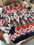 AZTEC JACQUARD BOMBER PULLOVER