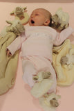 Sheep Soft Plush Baby Slippers House Shoes, 0-6 months