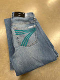 7 For All Mankind - Dojo 34in Leg - Aquamarine 7U300C49-AQM-23