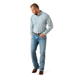 Ariat Men's Wrinkle Free Antonio Classic Fit Shirt - ANGEL BLUE PLAID 10071028