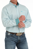 Cinch MEN'S STRIPED BUTTON-DOWN WESTERN SHIRT - WHITE